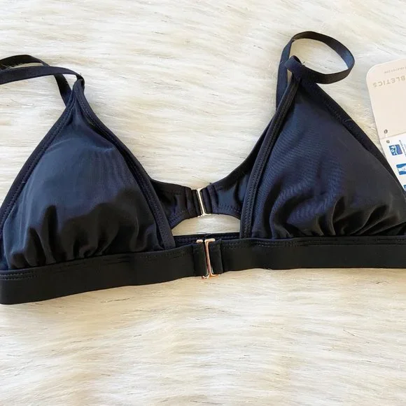 NEW Fabletics Halina Black Athletic Bikini Top - Picture 4 of 7